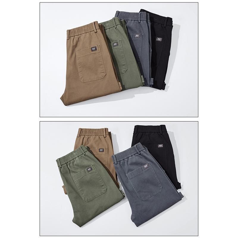 Versatile Tapered Pure Cotton Trendy Elasticity Loose Fit Pants