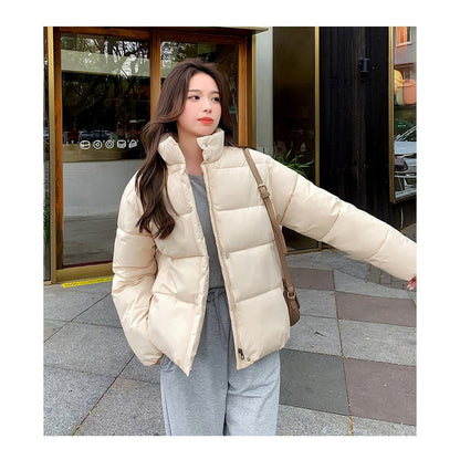 Simplicity Thickened Cropped Puffer Jacket
