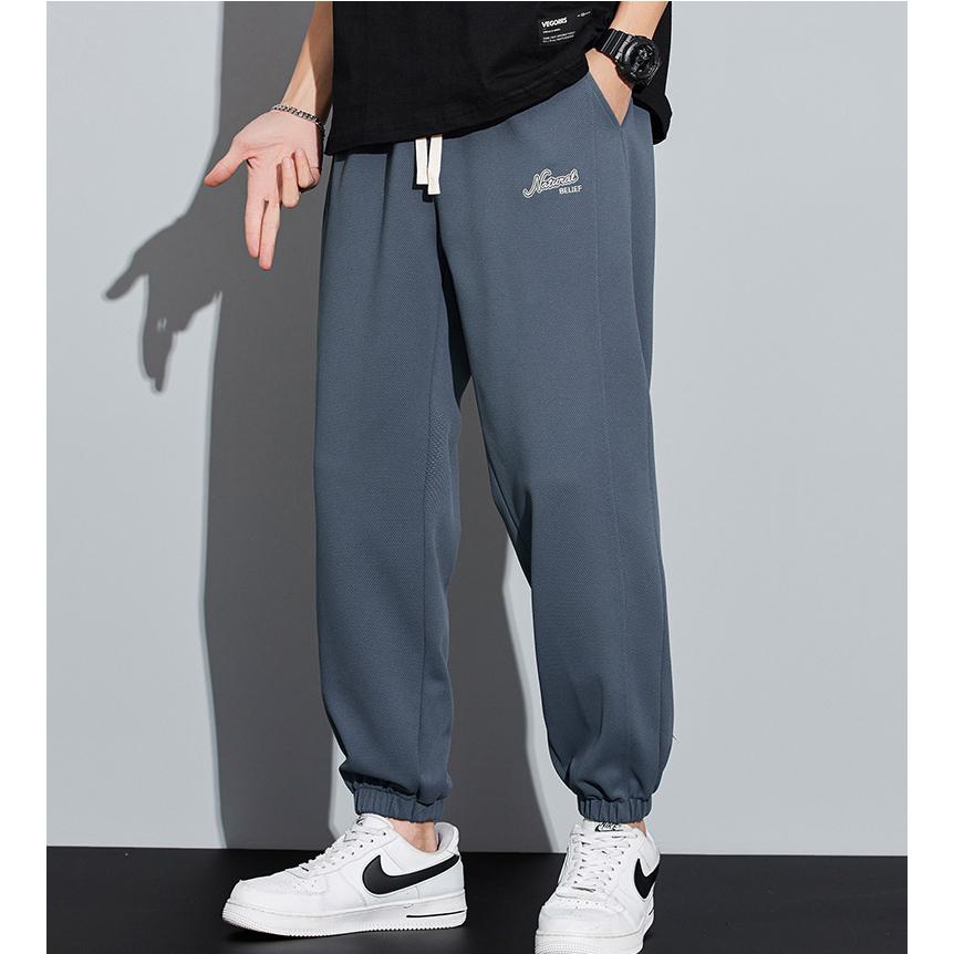 Pantalon de sport tricoté fuselé à taille élastique