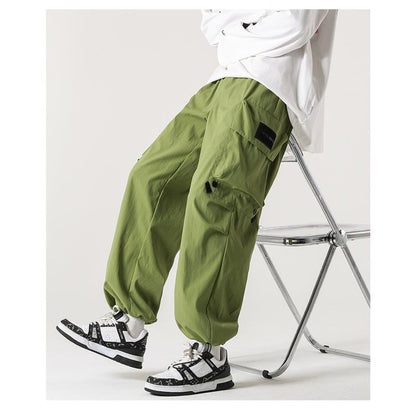 Pantalon décontracté et polyvalent avec poches coniques et imperméable