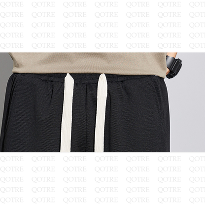 Pantalon de survêtement en tricot ample avec lettres tissées