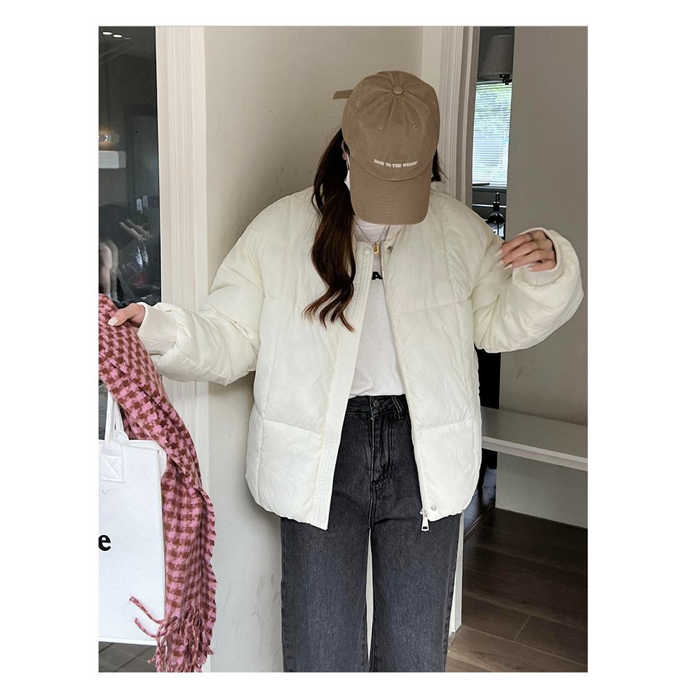 Petite Cropped Cotton Puffer Jacket