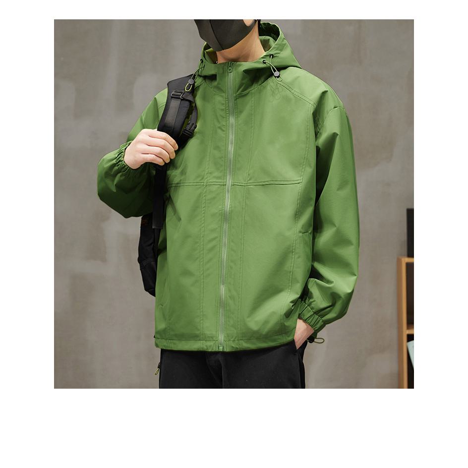 Raincoat Windproof Hooded Insulated Windbreaker