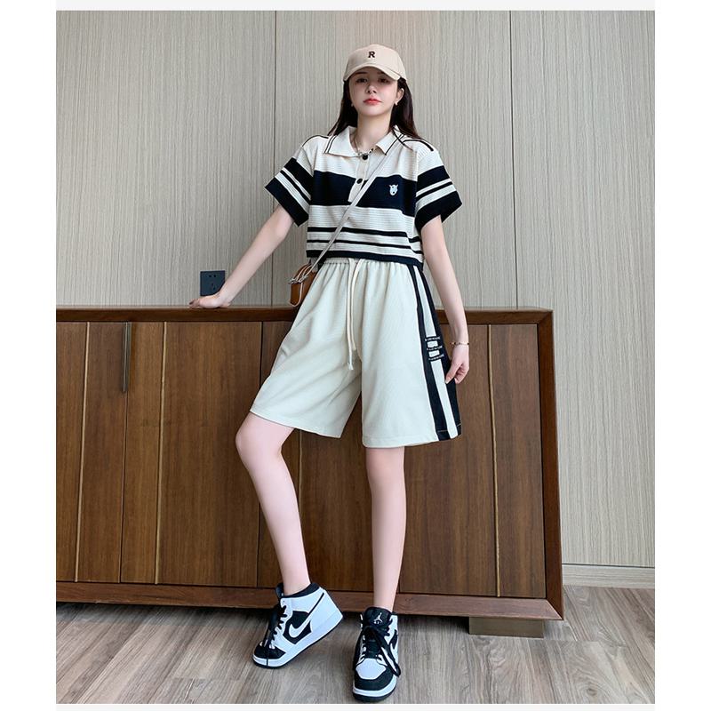 Houndstooth Loose Fit Casual Shorts