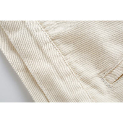 Versatile Retro Lapel Collar Embroidery Loose Fit Denim Jacket