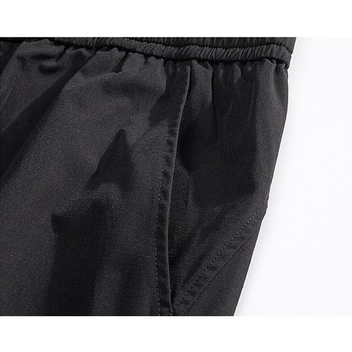 Wide Leg Patchwork Elasticity Loose Fit Tapered Pants