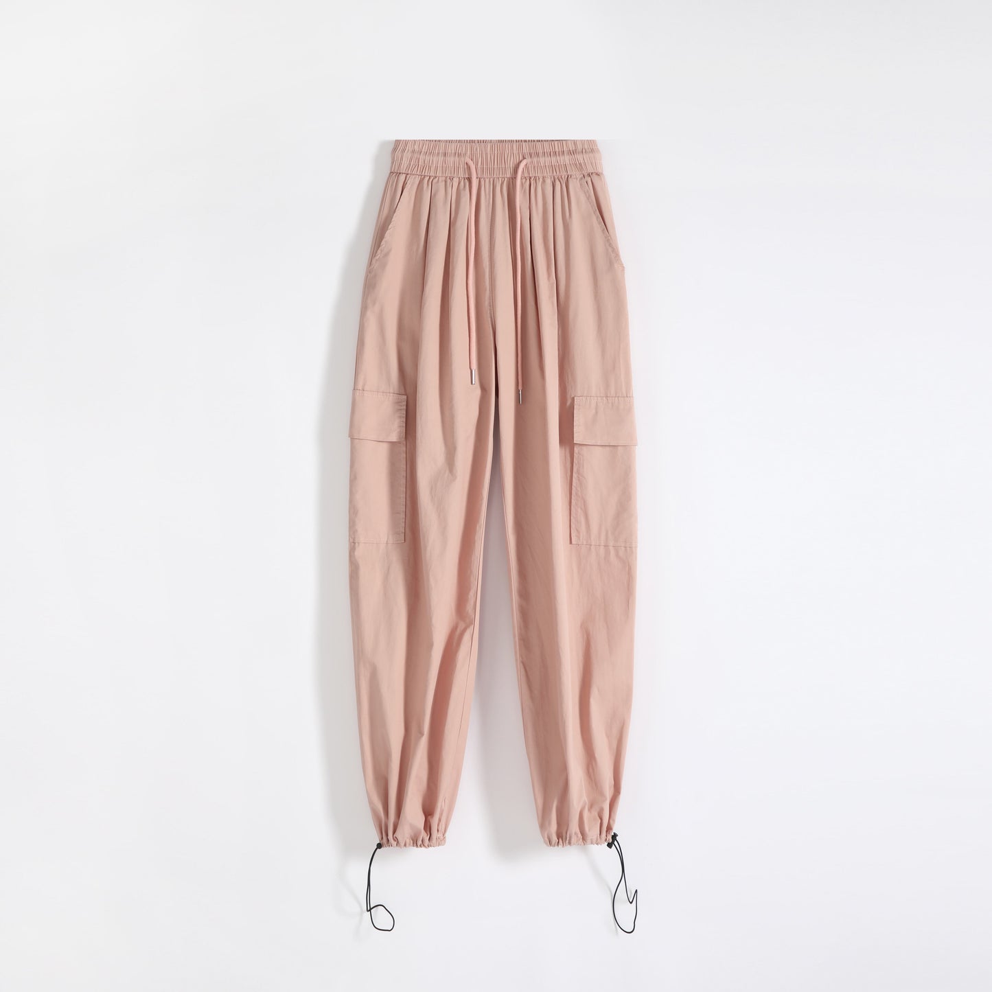 Pantalon taille haute droit à séchage rapide, fin et avec cordon de protection solaire.