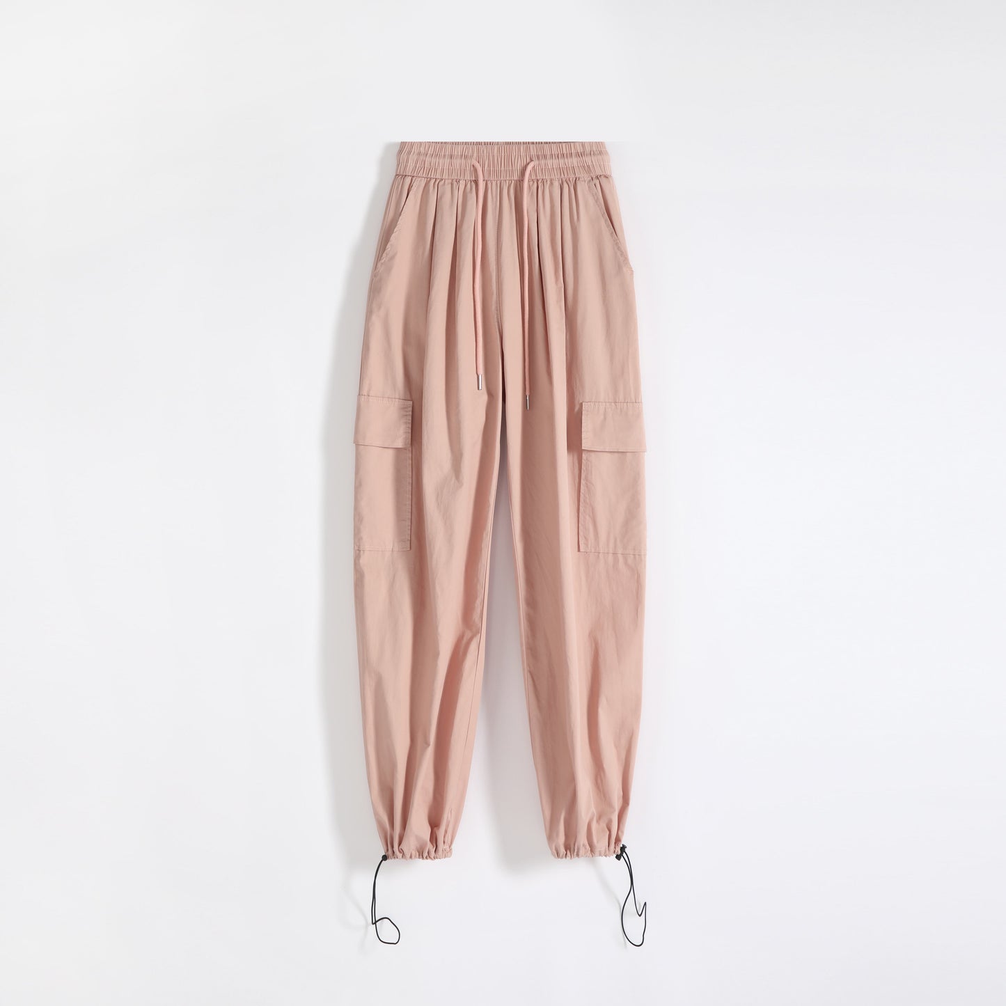 High-Waisted Straight Leg Quick-Drying Thin Sun Protection Drawstring Pants