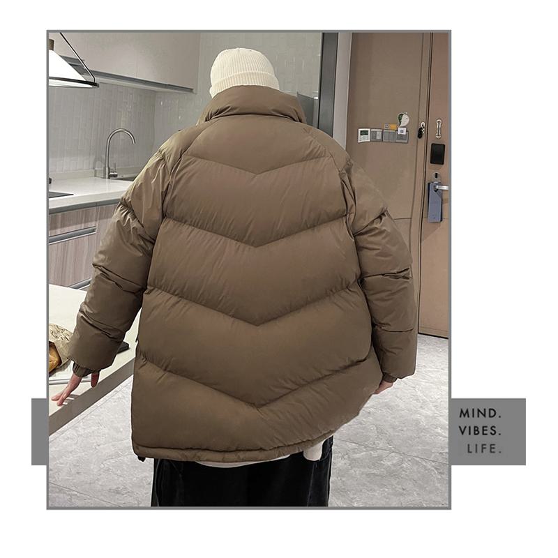 Warmth Trendy Versatile Plus Stand-Up Collar Puffer Jacket