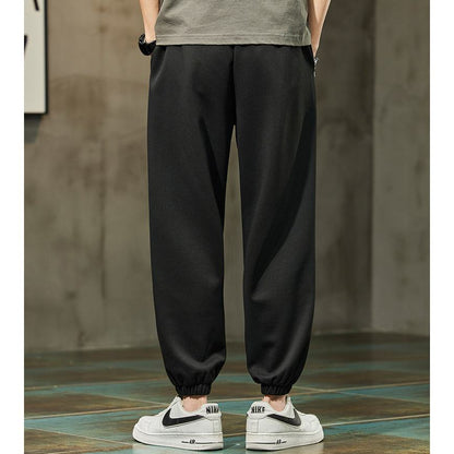 Casual Tapered Knitted Letter Sweatpant