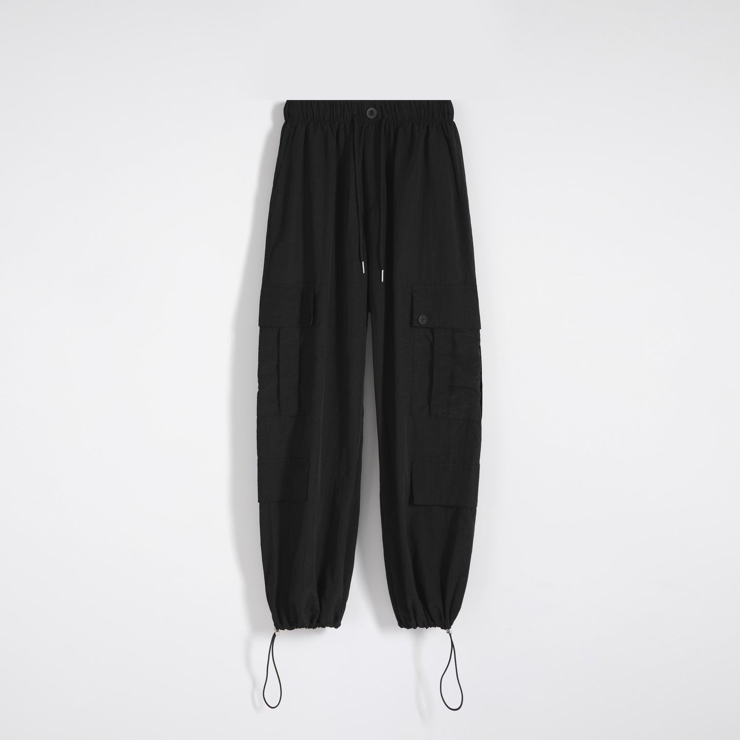 Pantalones holgados casuales clásicos de múltiples bolsillos de moda