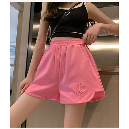Leichte, sportliche Baumwoll-Shorts mit kräftigen Farben