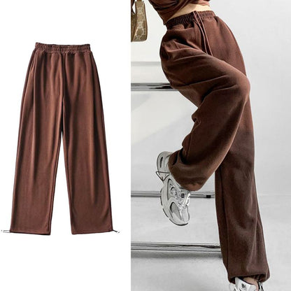 Pantalon long décontracté et ample en molleton pour le hip-hop