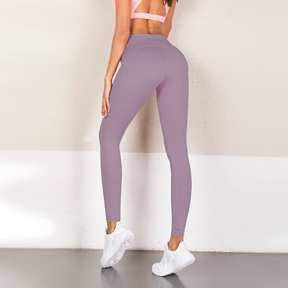 Fitness Sport Multi-Farbige Yoga-Elastizität Polyester-Baumwoll-Mischung Cropped Po-Lift-Sport-Leggings