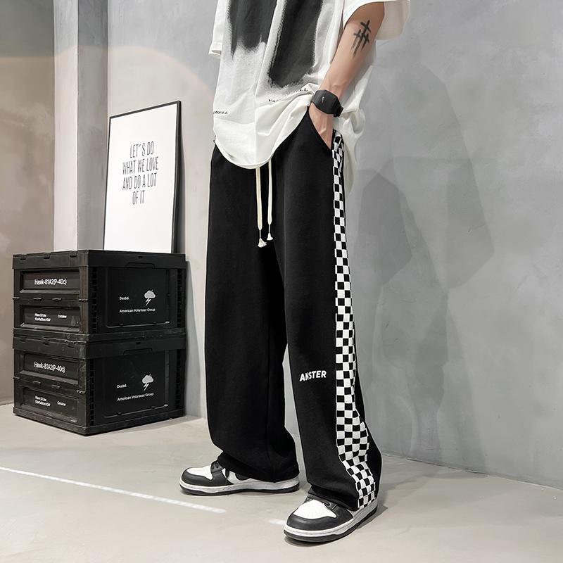 Tapered Loose Fit Sports Knitted Street Style Sweatpant