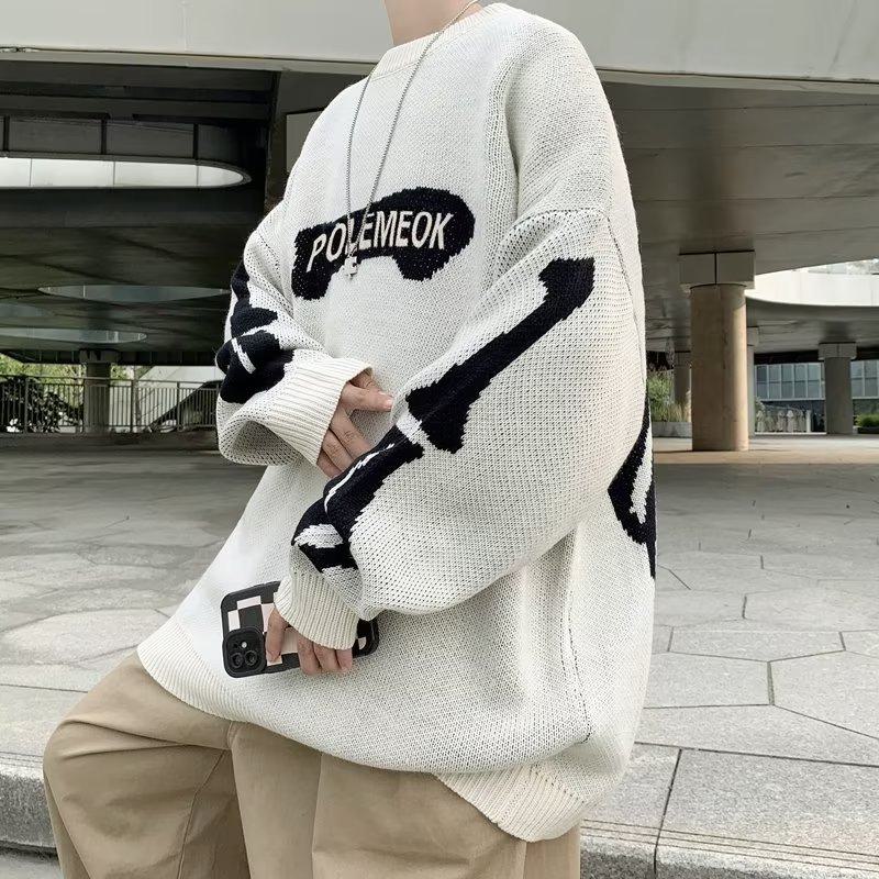 Loose-Fit Lazy Knitted Sweater