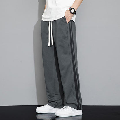 Trendy Floor-Length Versatile Draping Straight Pants Loose Fit Pants