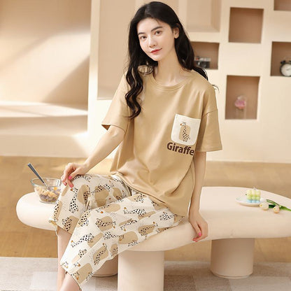Chic Suede-Like Pure Cotton Lounge Set