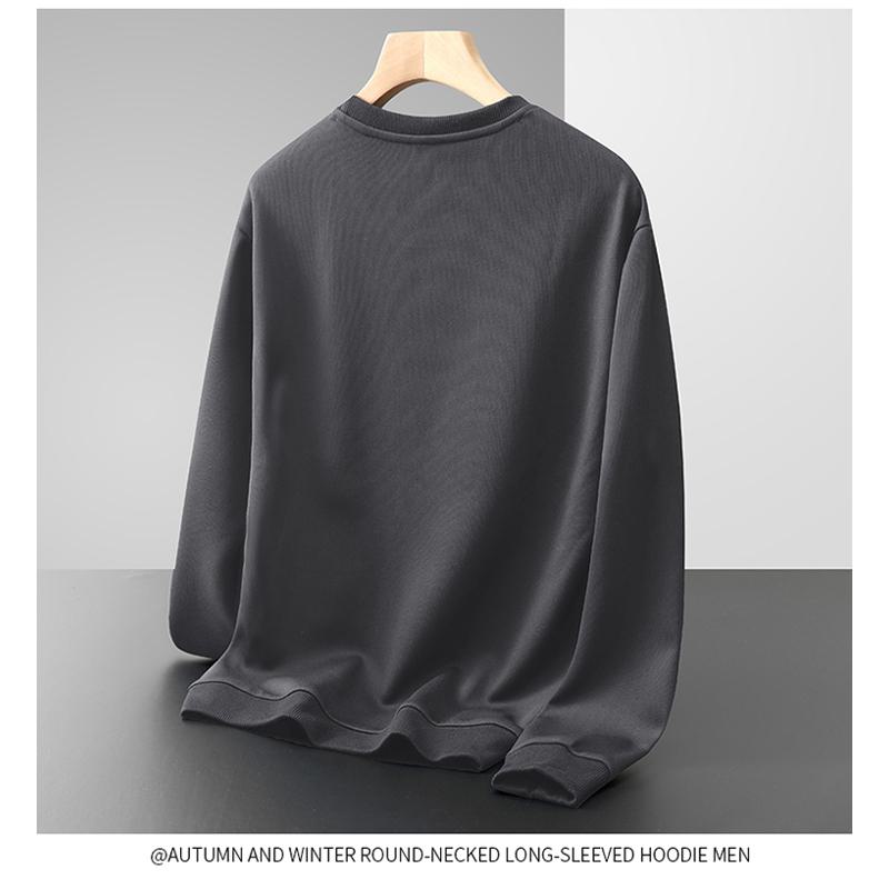 Versatile Round Neck Thickened Trendy Plus Velvet Warmth Sweatshirt