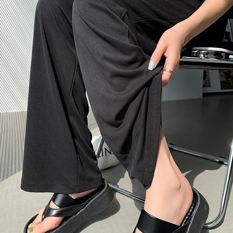 Pantalones largos de protección solar informales y holgados de pierna recta
