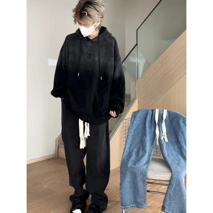 Sudadera con capucha estilo Harajuku de tendencia sencilla y artística