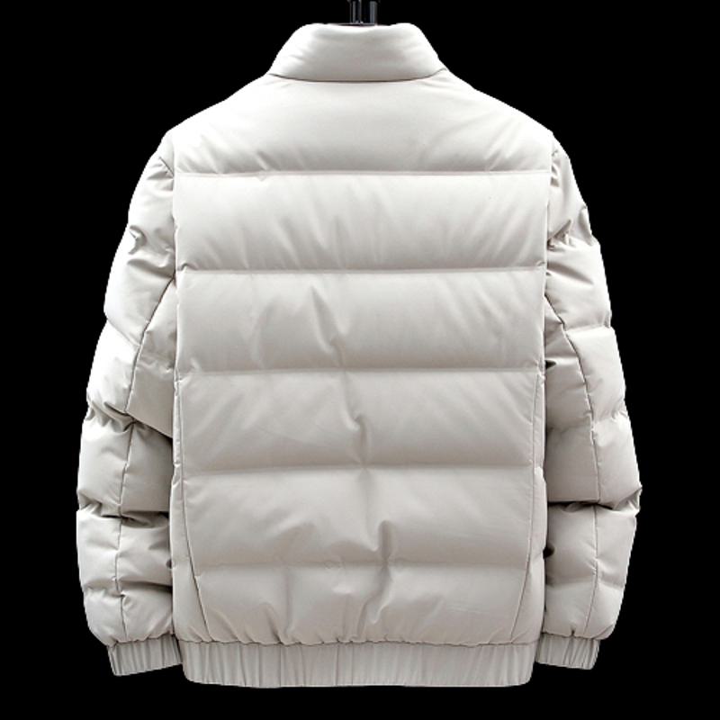 Solid Color White Duck Down Thickened Warmth Down Jacket
