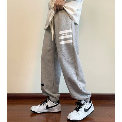 Loose Fit Knitted Tapered Drawstring Sweatpant