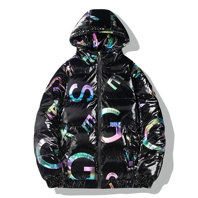 Trendy Cotton Crash Color Thickened Puffer Jacket