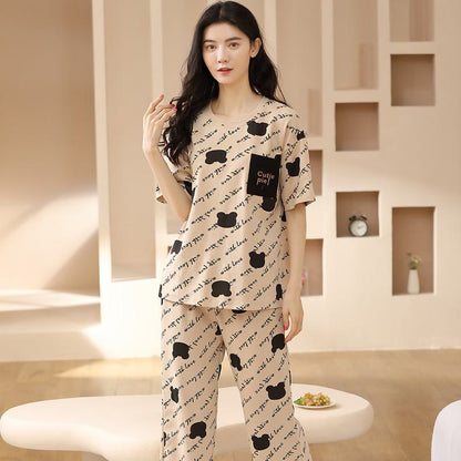 Letter Spotted Dog Pure Cotton Lounge Set