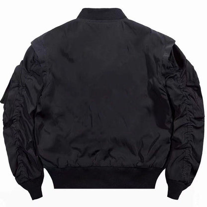 Embroidery Loose Fit Bomber Jacket
