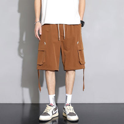 Versátil Pantalones Cortos Casuales con Cintura de Cordón para el Trabajo a la Moda