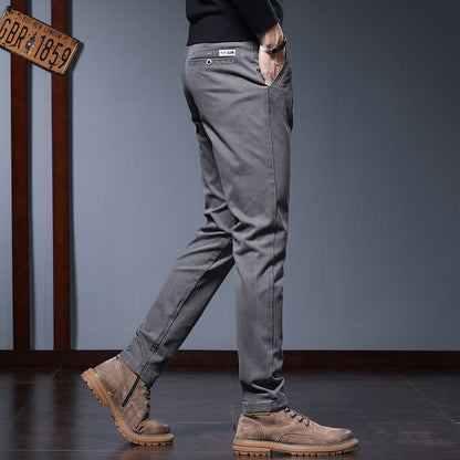 Slim-Fit Straight Daily Versatile Elasticity Business Pants