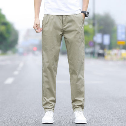 Slim-Fit Straight Lightweight Breathable Pants