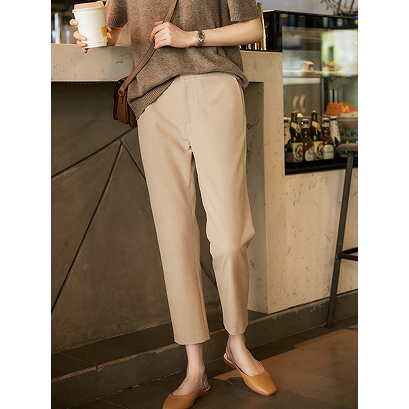 Straight Trousers Slim-Fit Casual Slimming Exquisite Classic Ankle Cut Pants