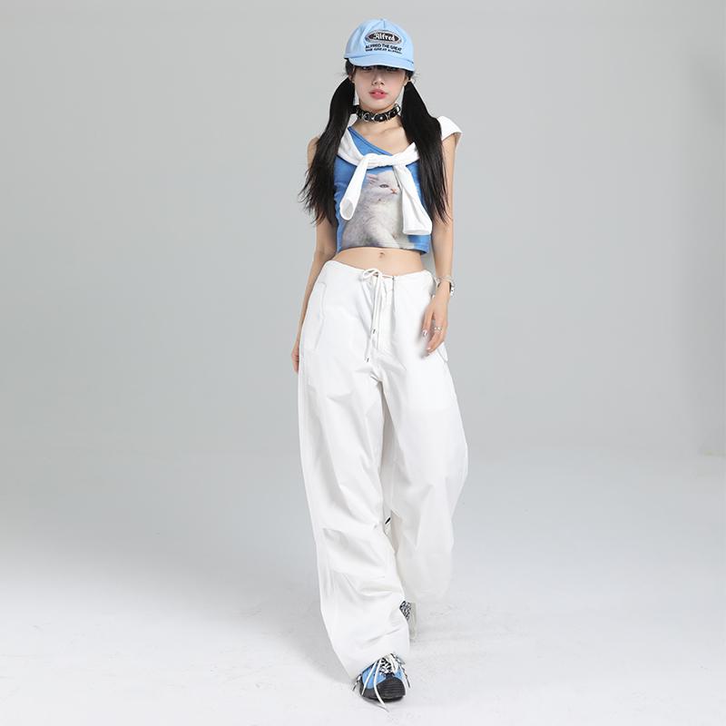 Loose Fit Retro Casual Street Style Sports Cargo Pants