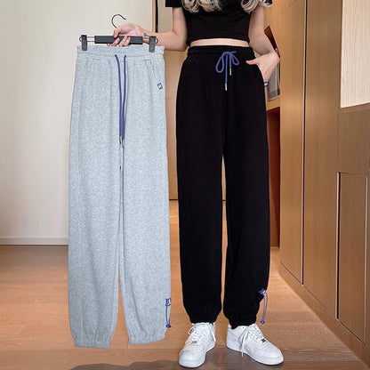 Pantalon de survêtement décontracté neutre à motif banane avec coupe ample