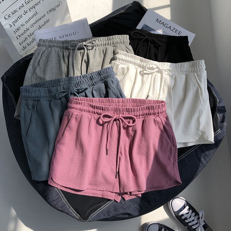 High-Waisted Worn Outside Casual Loose Fit Sports Elastic Waist Fish Scales Shorts