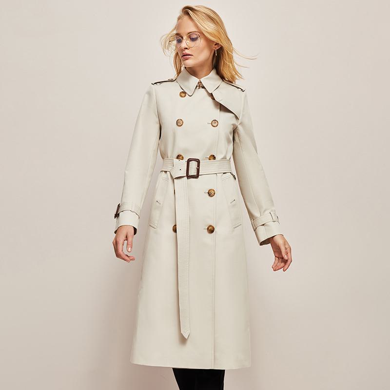 Double Breasted Cotton Trench Coat