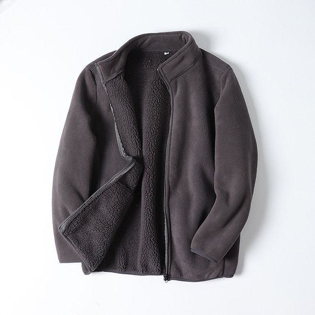 معطف فلانيل مكون من طبقتين سميكة