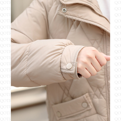 Hooded Quilted Cropped Puffer Jacket