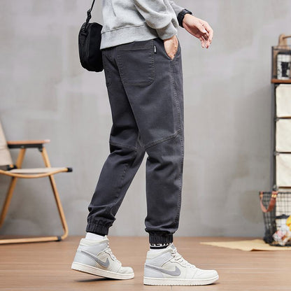 Pantalon ample et élastique tendance, polyvalent et ajusté.