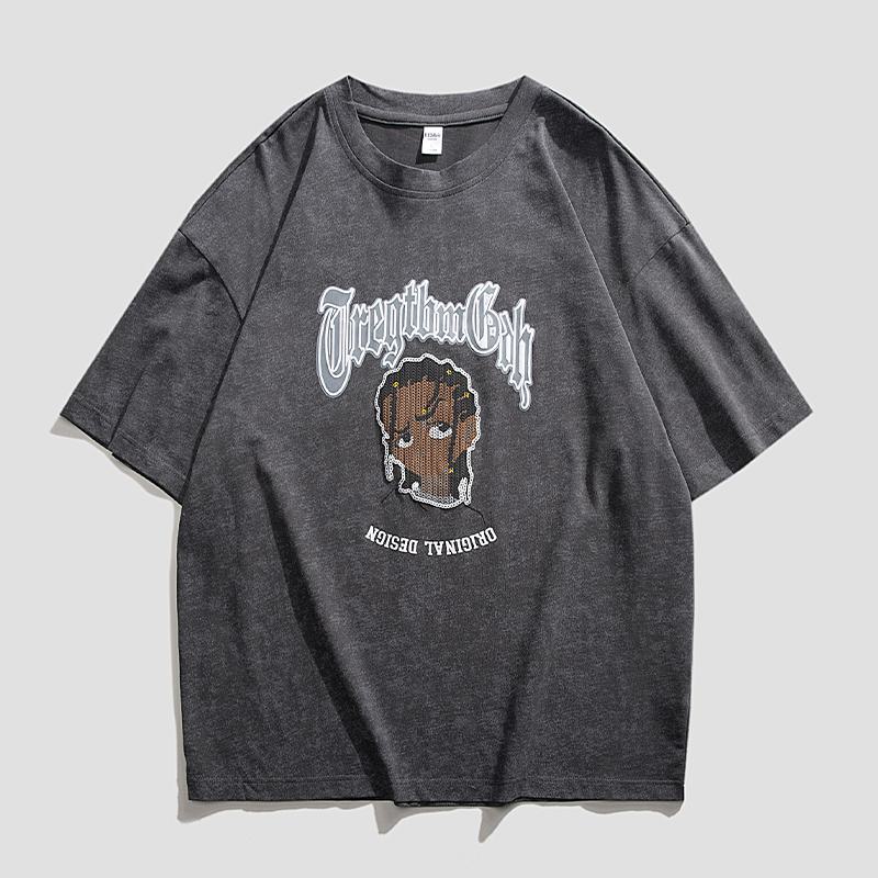 Bequemes, weiches und vielseitiges T-Shirt mit Rundhalsausschnitt und Kurzarm