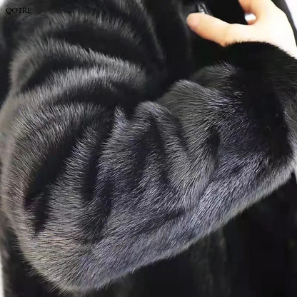 Mink Fur Faux Fur Coat