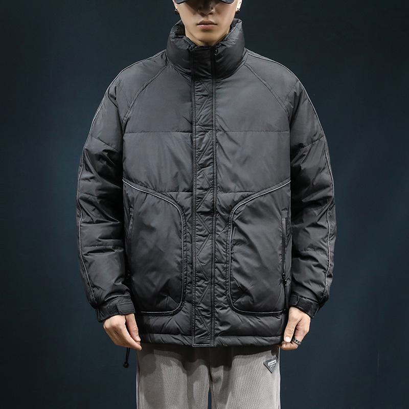 Thickened Workwear Style Cropped Down Jacket