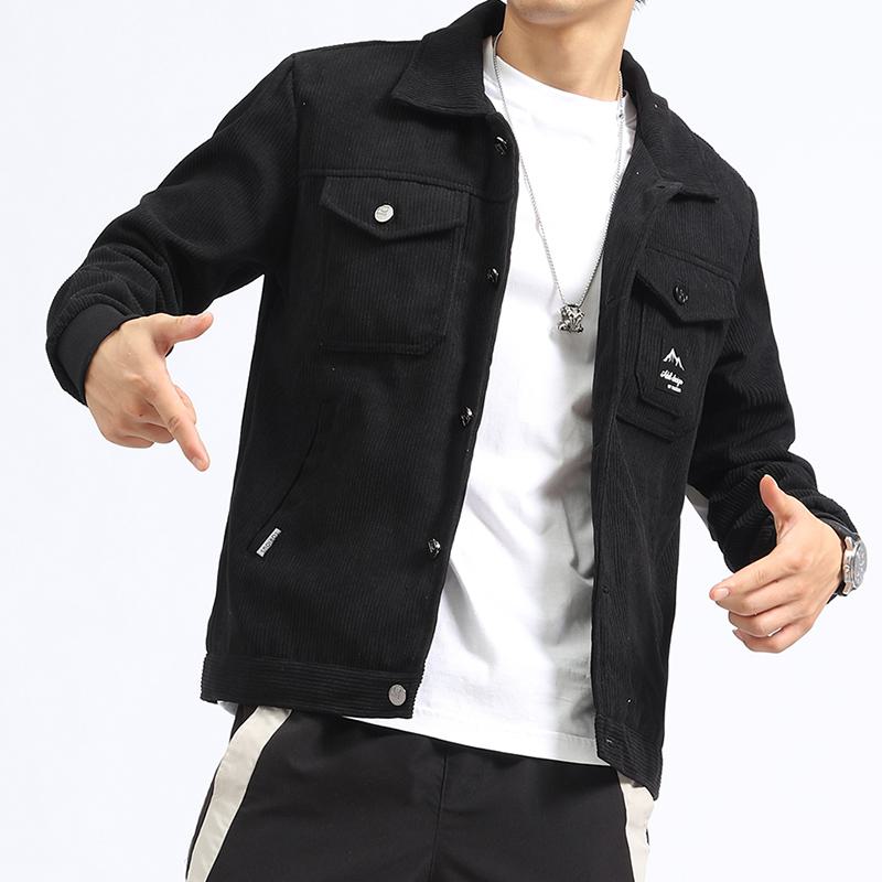 Workwear Style Casual Corduroy Jacket