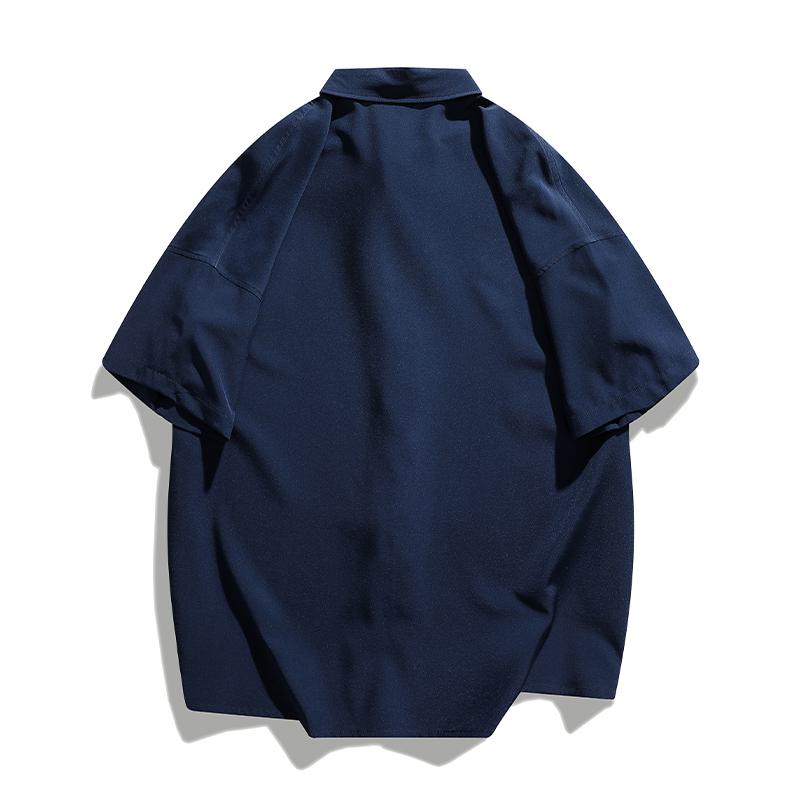 Camisa de manga corta versátil de seda de hielo elástica y de secado rápido