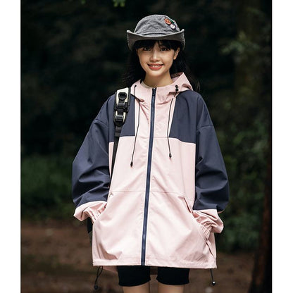 Outdoor Windproof Raincoat Hooded Jacket
