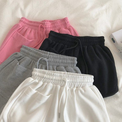 Casual Versatile Loose Fit Sports Slimming High-Waisted Shorts