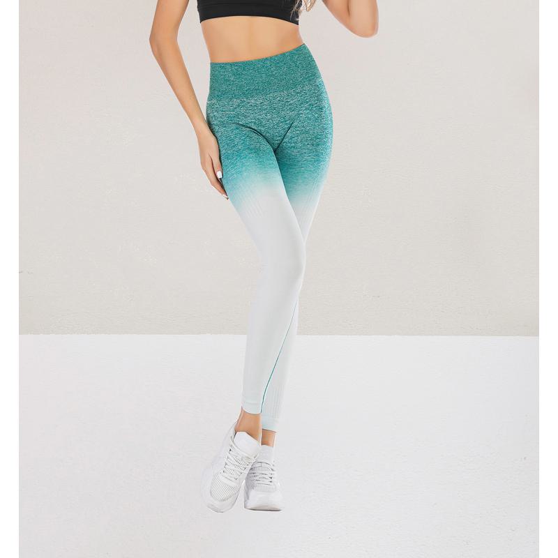 Quick-Drying Macaron Breathable Gradient Yoga Fitness Sports Leggings