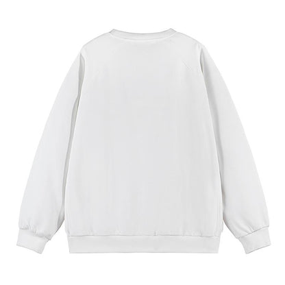 Einfacher und vielseitiger Sweatshirt aus reiner Baumwolle